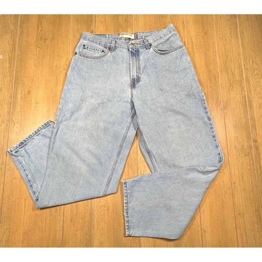 Levis 560 Comfort Fit Jeans Vintage Light Wash Tapered Leg Denim Pants 32x30